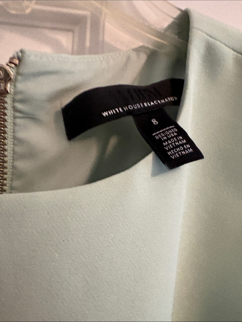 White House Black Market Mint Green Sleeveless Top and Wide-Leg Pants Set - Picture 2 of 3